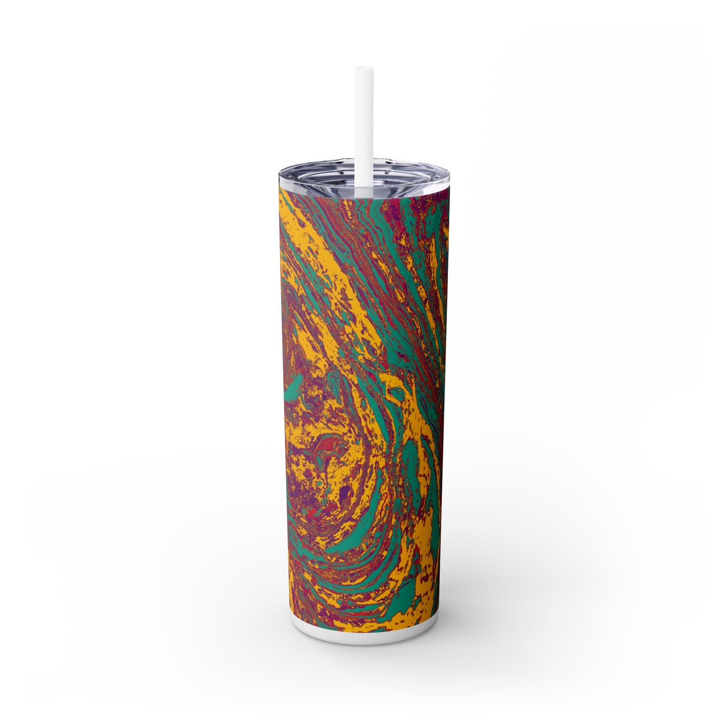 Visionary Vibes - Vaso delgado con pajita The Alien Maars® de 20 oz