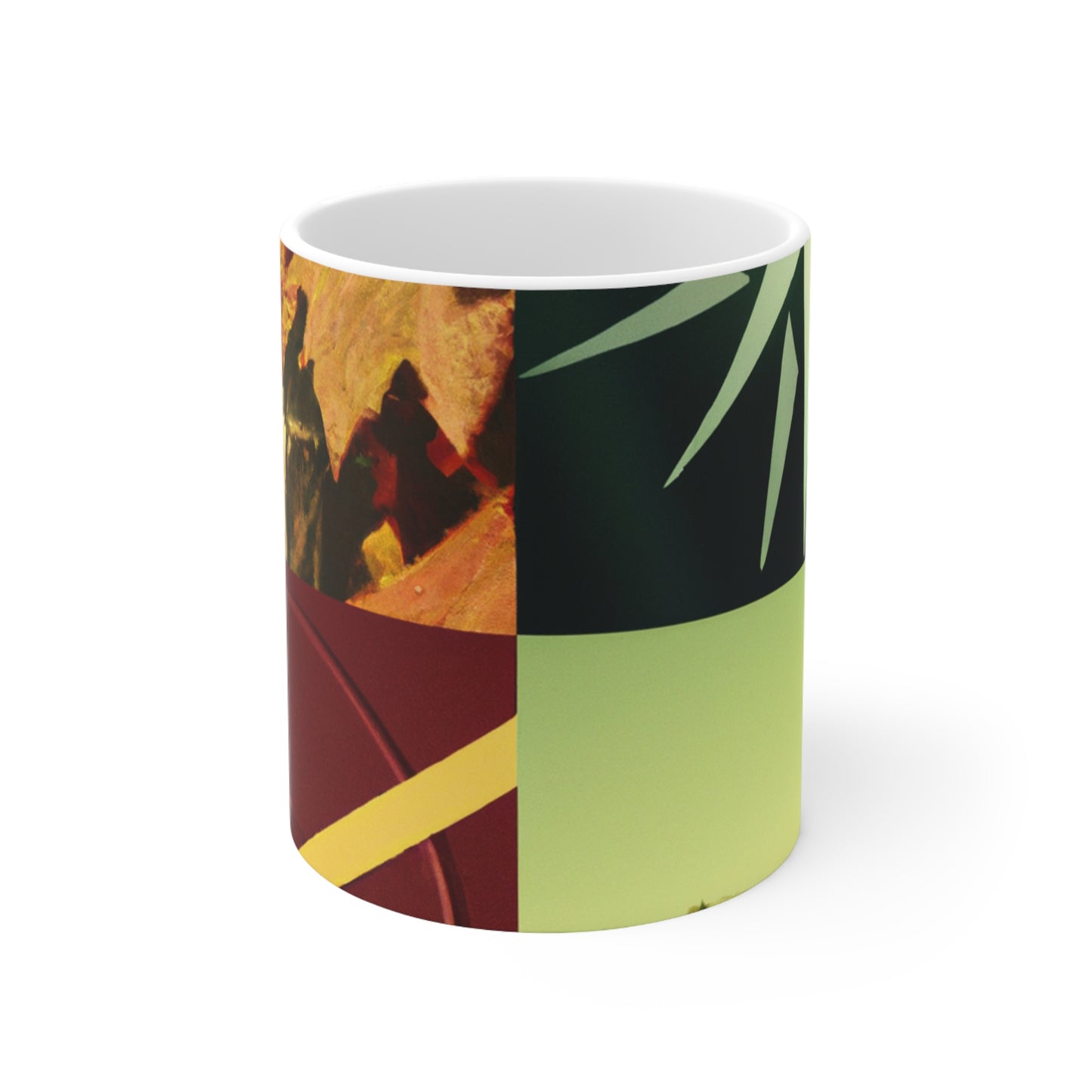 "A Reflection of My Journey: A Collage of Growth and Transformation" - The Alien Ceramic Mug 11 oz