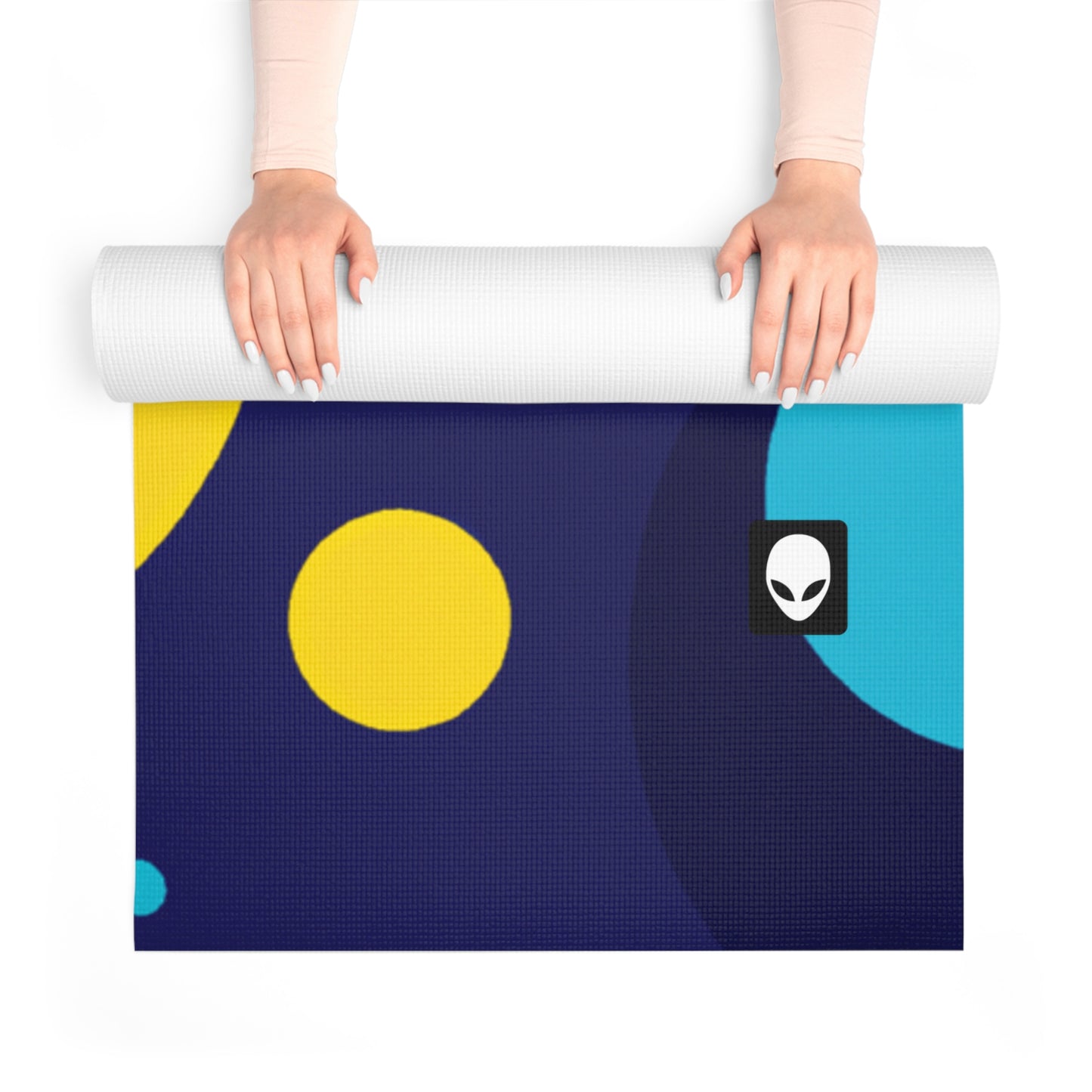 "Geometric Fusion: Bringing Your Vision to Colorful Life" - The Alien Yoga Mat