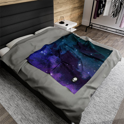 "Midnight Celestial Symphony" - The Alien Velveteen Plush Blanket