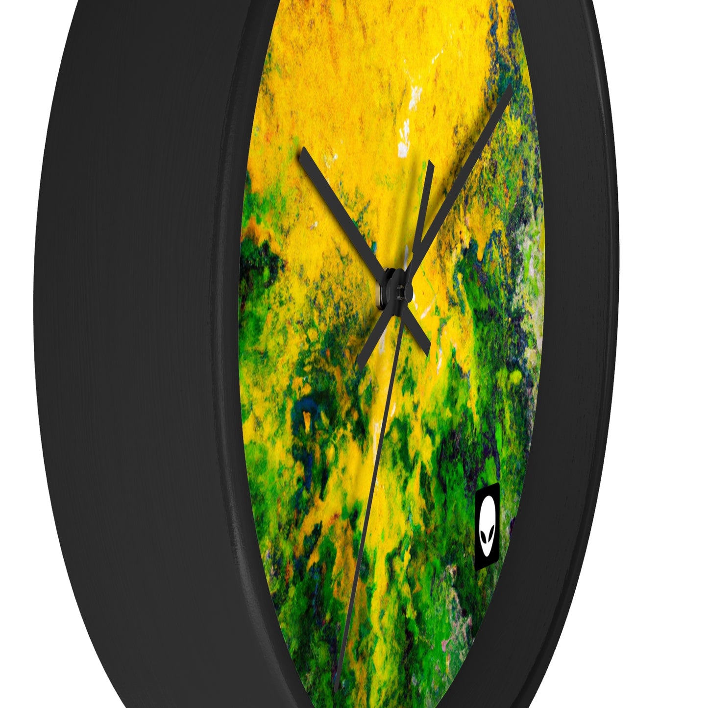 "Exploring Colorful Textures" - The Alien Wall Clock