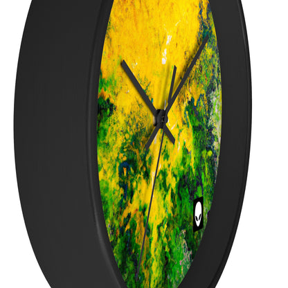 "Exploring Colorful Textures" - The Alien Wall Clock