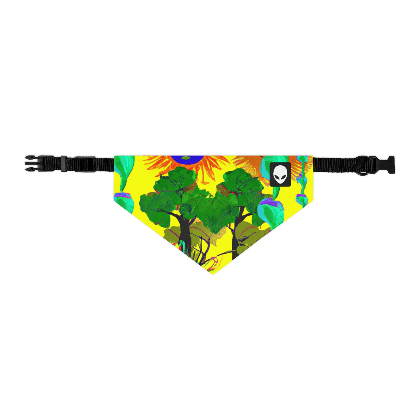 "Collision of Nature's Beauty" - The Alien Pet Bandana Collar