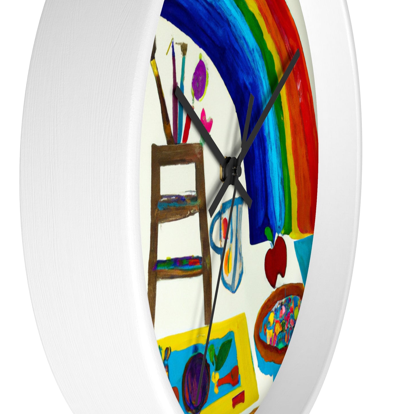 "Un fantástico arco iris de posibilidades" - El reloj de pared alienígena