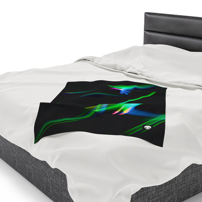 "Illuminated Splendor" - The Alien Velveteen Plush Blanket