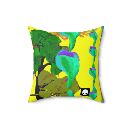 "Colisión de la belleza de la naturaleza" - The Alien Square Pillow