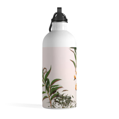 "Exploring Nature's Palette: An Experiment in Abstract Art" - The Alien Stainless Steel Water Bottle