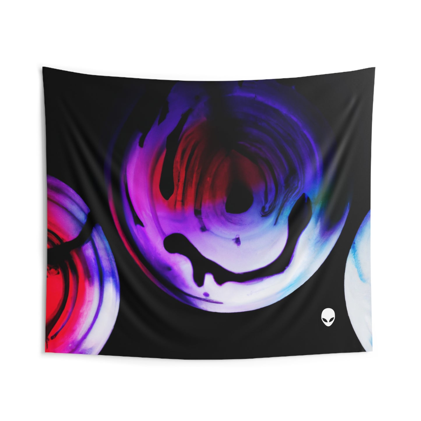 "Exploring Contrasts: A Colorful Dance of Luminance and Chromatic Aberration" - The Alien Wall Tapestries