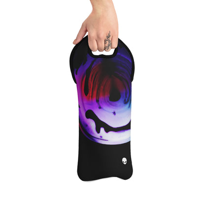 "Exploring Contrasts: A Colorful Dance of Luminance and Chromatic Aberration" - The Alien Wine Tote Bag