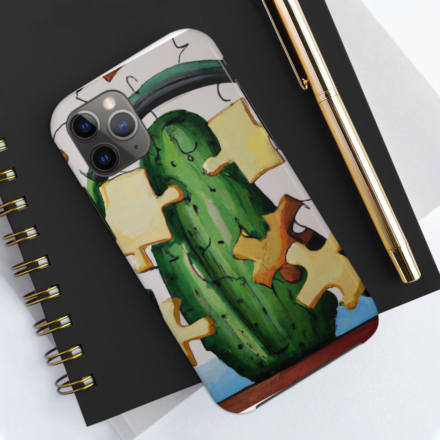 "Cactified Puzzle Time" - The Alien Tough Phone Cases