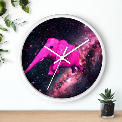 "Majestic Pinkelephant Exploration" - El reloj de pared alienígena