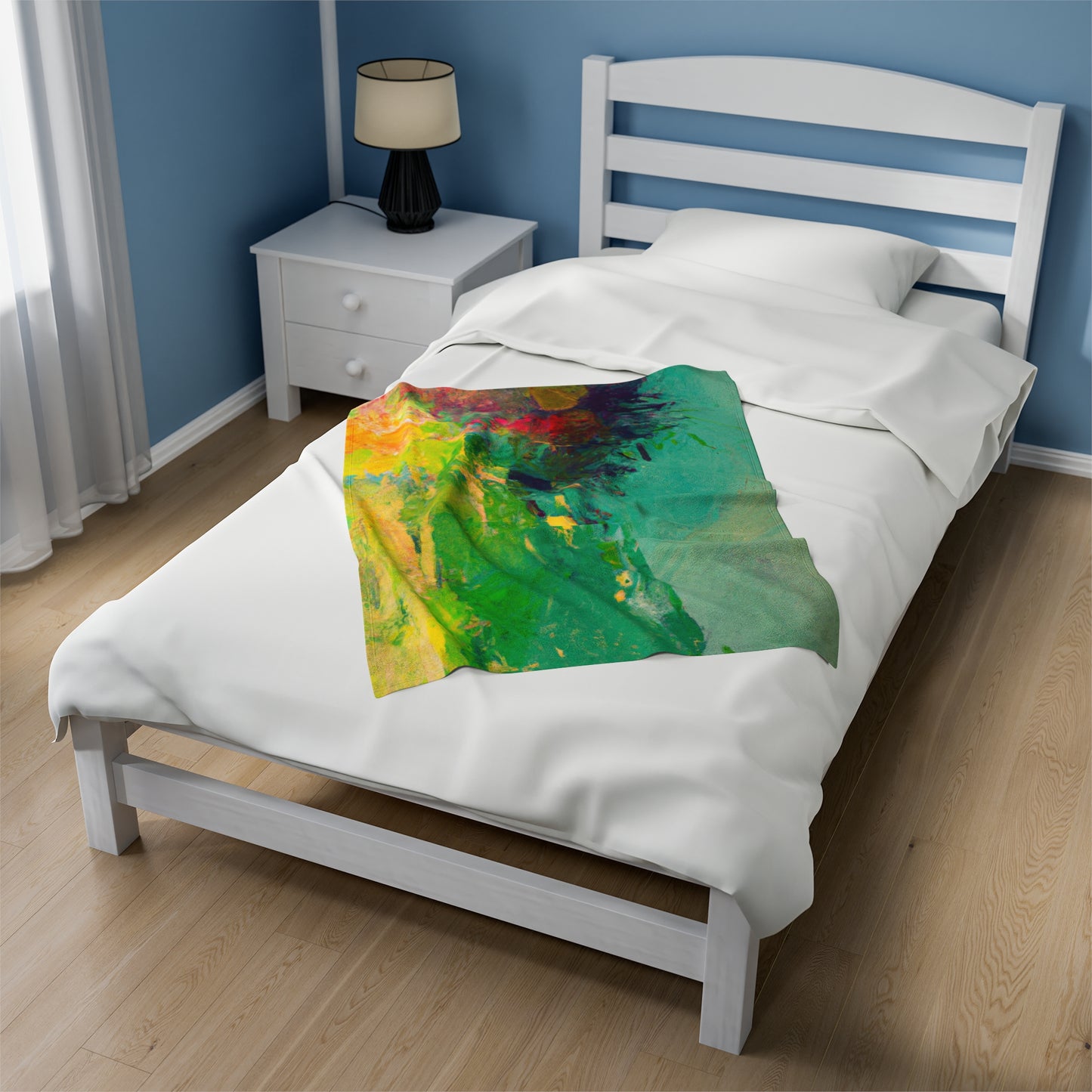 "A Lazy Summer's Day: An Abstract Ode" - The Alien Velveteen Plush Blanket