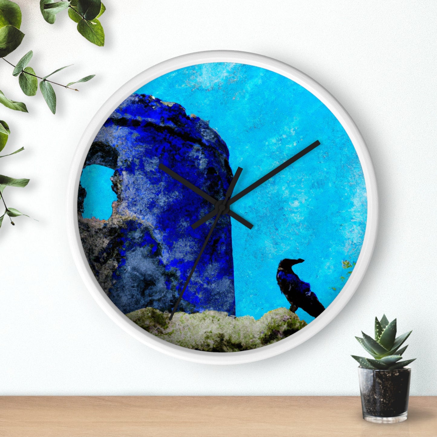 "Crow's Perch on a Waning Tower" - The Alien Wall Clock