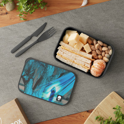 "Dreamscape: Exploring the Inner Realm" - The Alien Eco-friendly PLA Bento Box with Band and Utensils