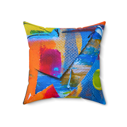 Pattern Playground - The Alien Spun Polyester Square Pillow