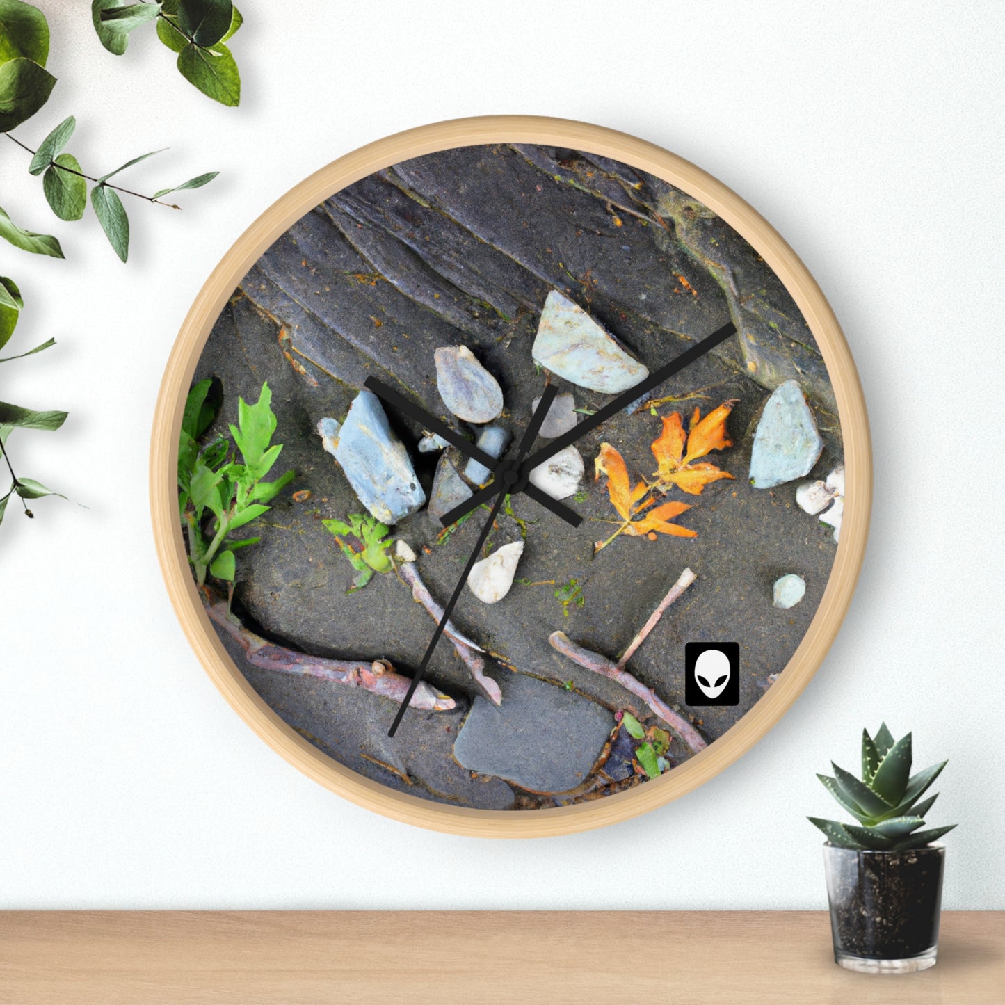 "Elements of Nature: Crafting a Creative Landscape" - The Alien Wall Clock