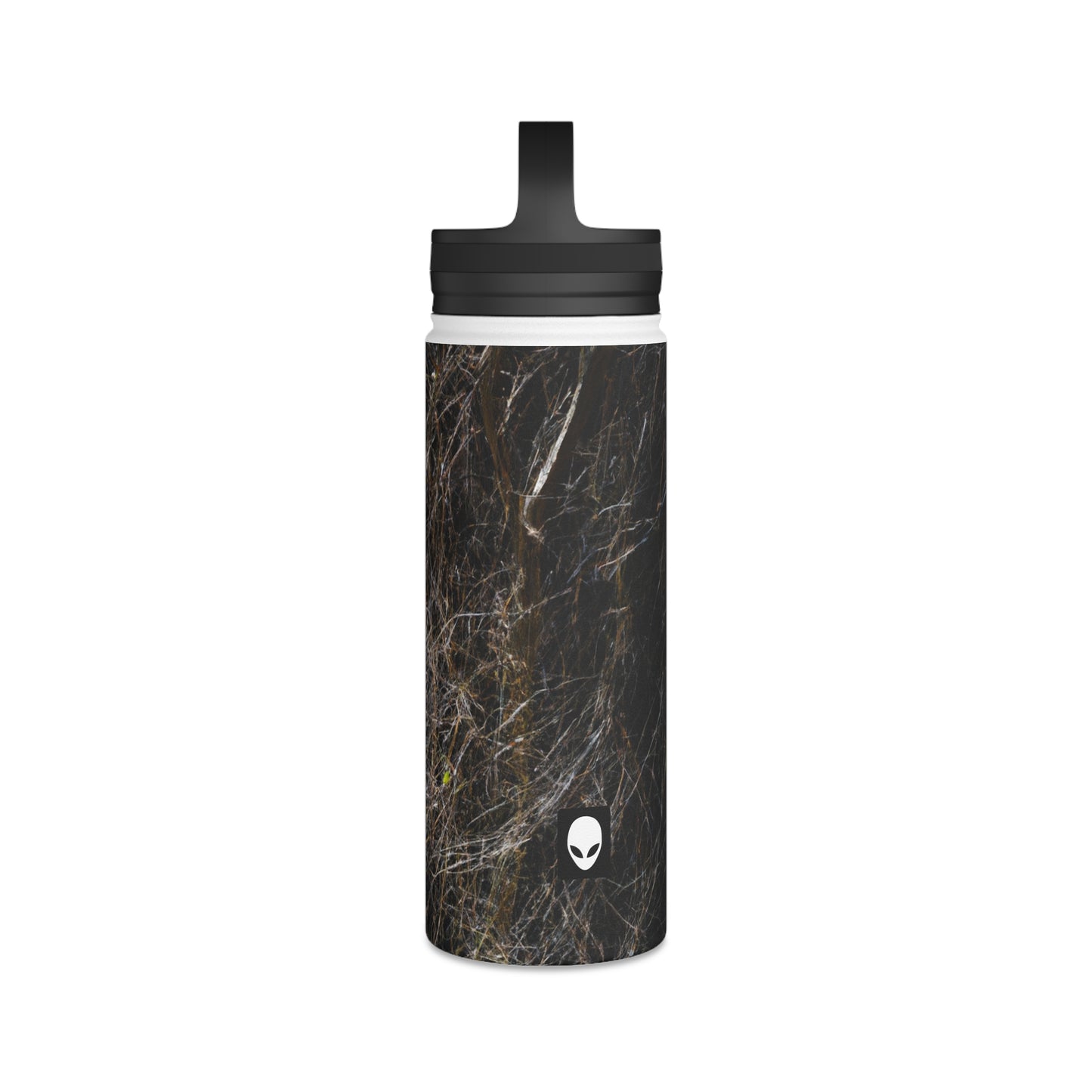 "A Glimpse of Nature's Glory" - The Alien Stainless Steel Water Bottle, Handle Lid