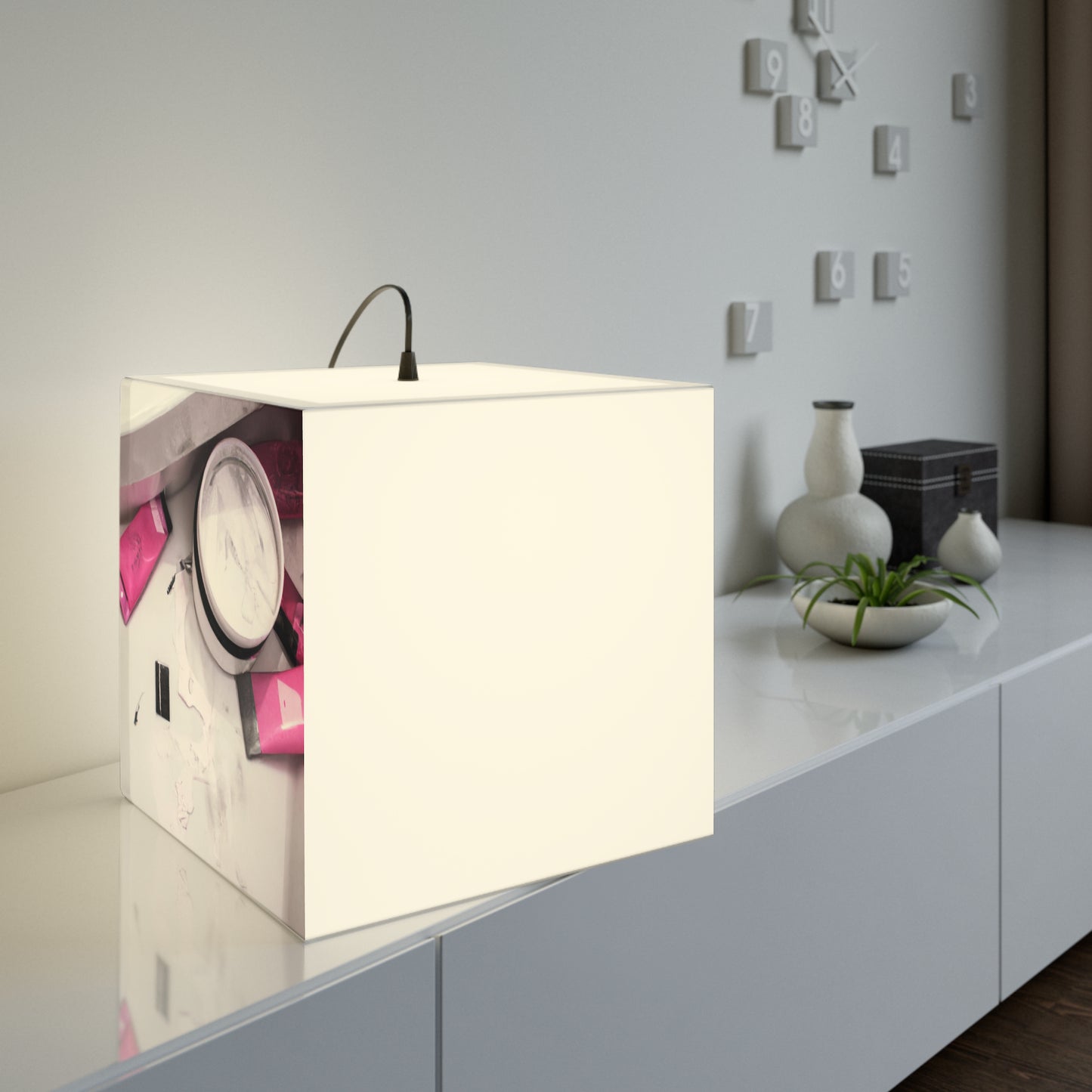 "A Reflection in the Bathroom" - The Alien Light Cube Lamp