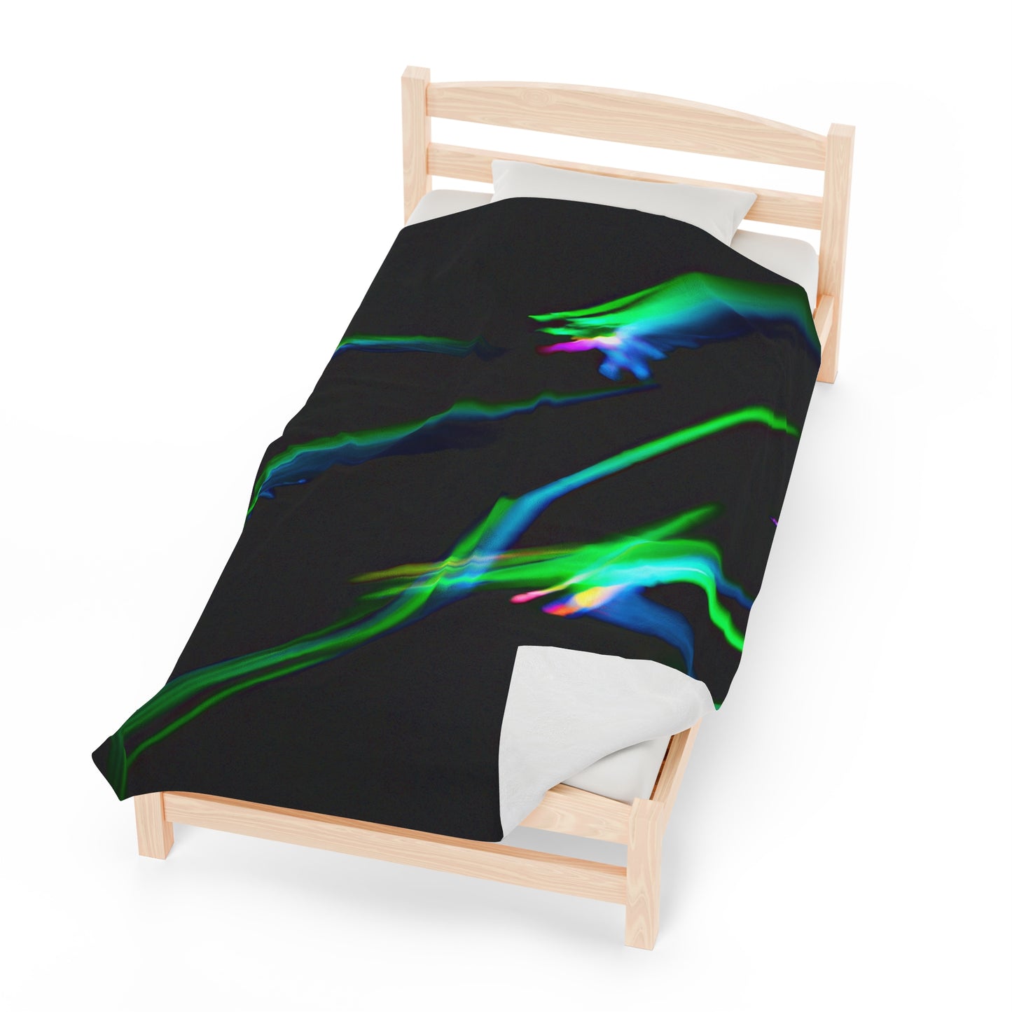 "Illuminated Splendor" - The Alien Velveteen Plush Blanket