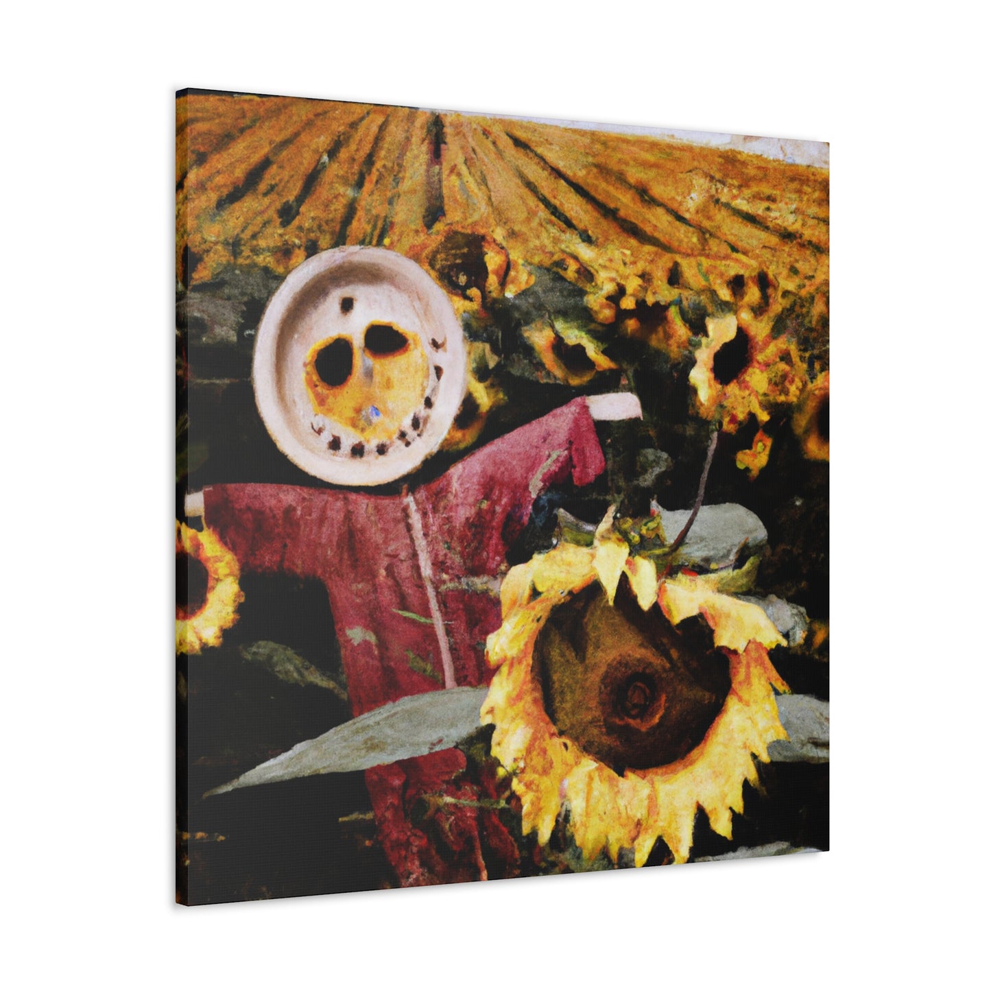 "Lone Sentry of the Sunflower Field" - The Alien Canva