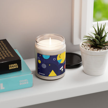 "Geometric Fusion: Bringing Your Vision to Colorful Life" - The Alien Eco-friendly Soy Candle