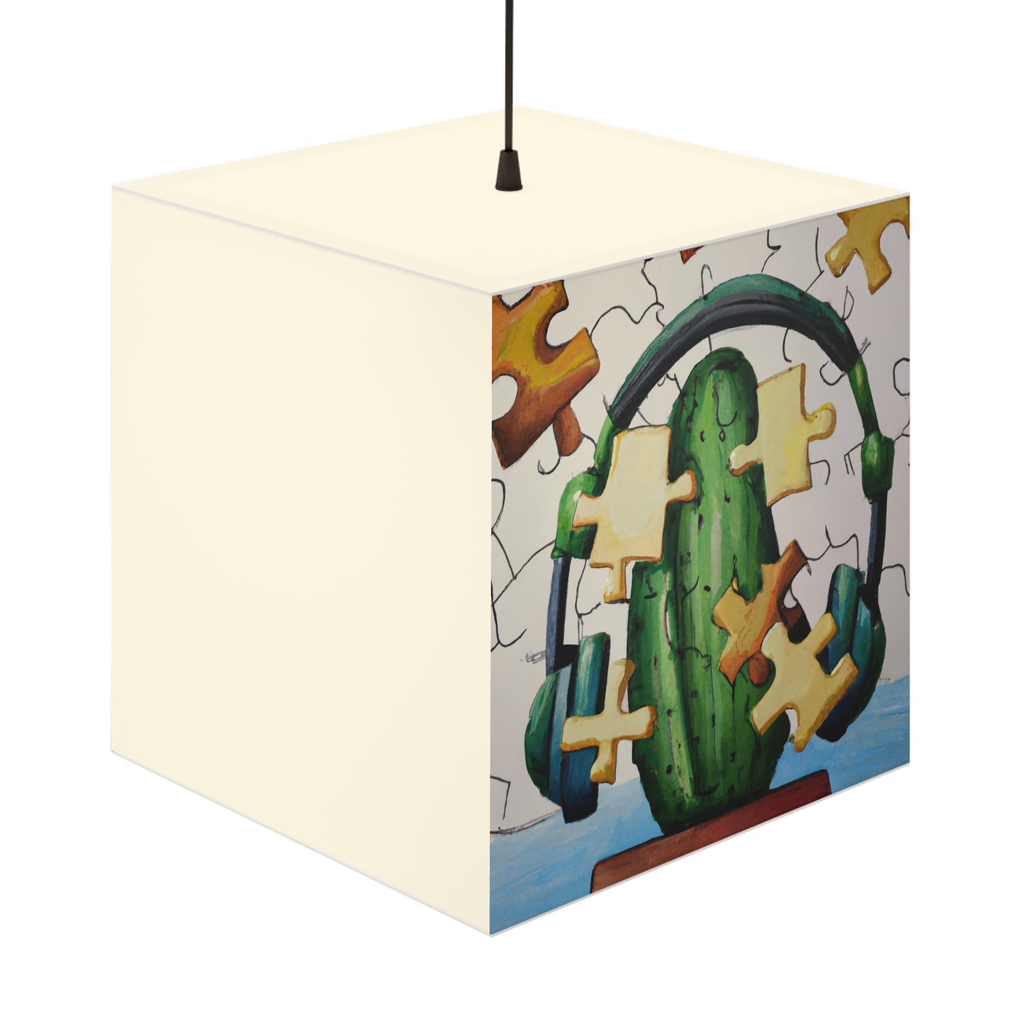 „Cactified Puzzle Time“ – Die Alien Light Cube Lampe