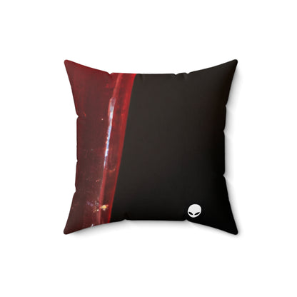 „Erhellende Reflexion: Licht und Schatten in der abstrakten Kunst“ – Das Alien Square Pillow