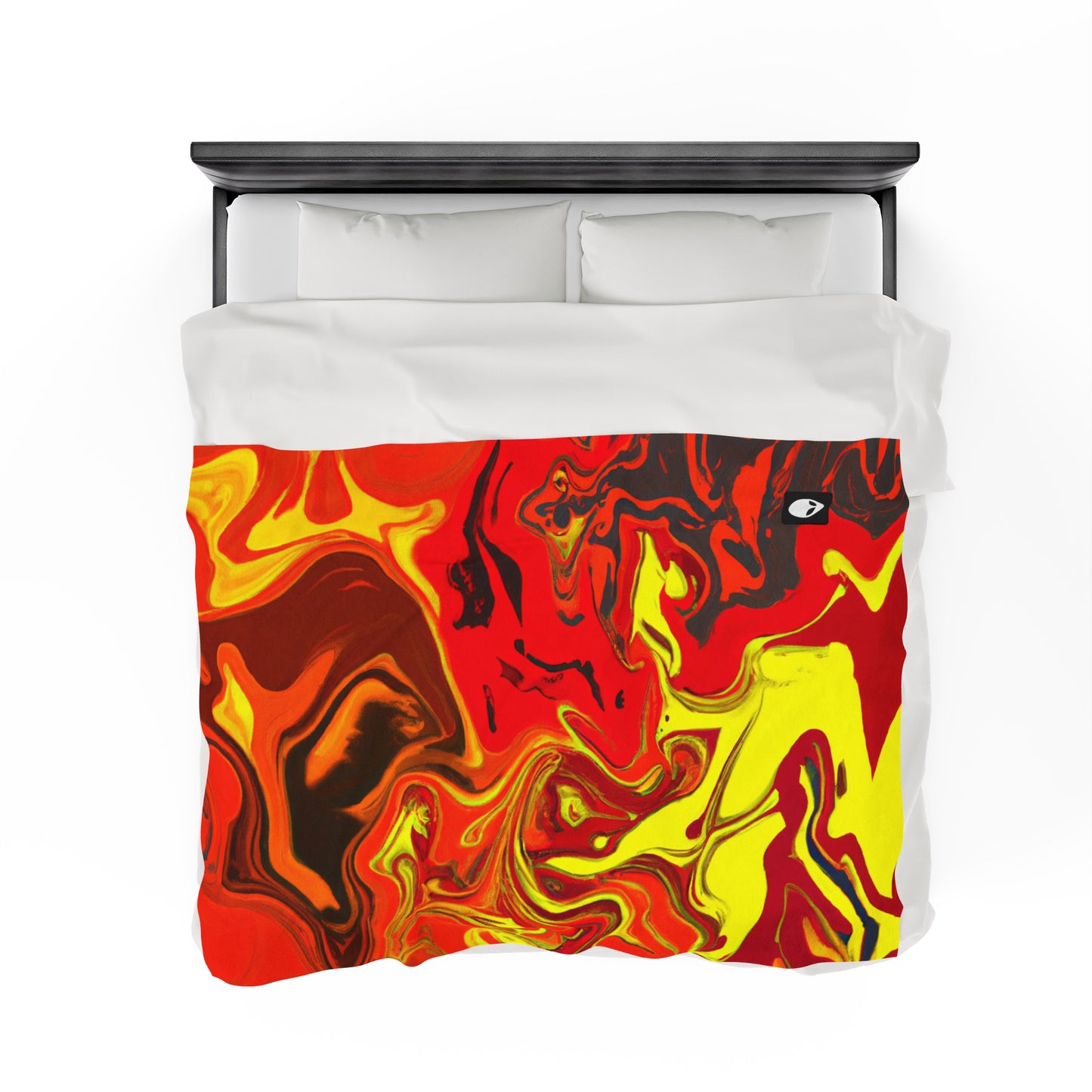 "Abstract Energy in Motion" - The Alien Velveteen Plush Blanket