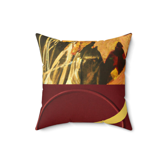 „Eine Reflexion meiner Reise: Eine Collage aus Wachstum und Transformation“ – Das Alien Square Pillow