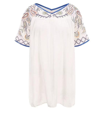 Women Embroidered Beaded Top