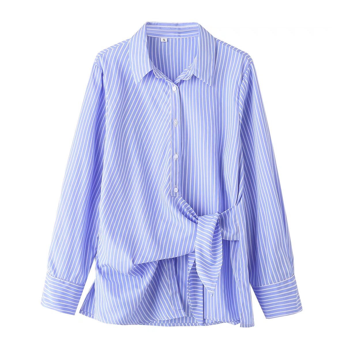 Women Spring Long Sleeve Stripes Shirt Clothing