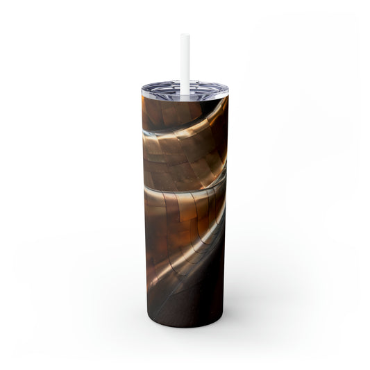 Metallic Whirlwind - The Alien Maars® Skinny Tumbler with Straw 20oz