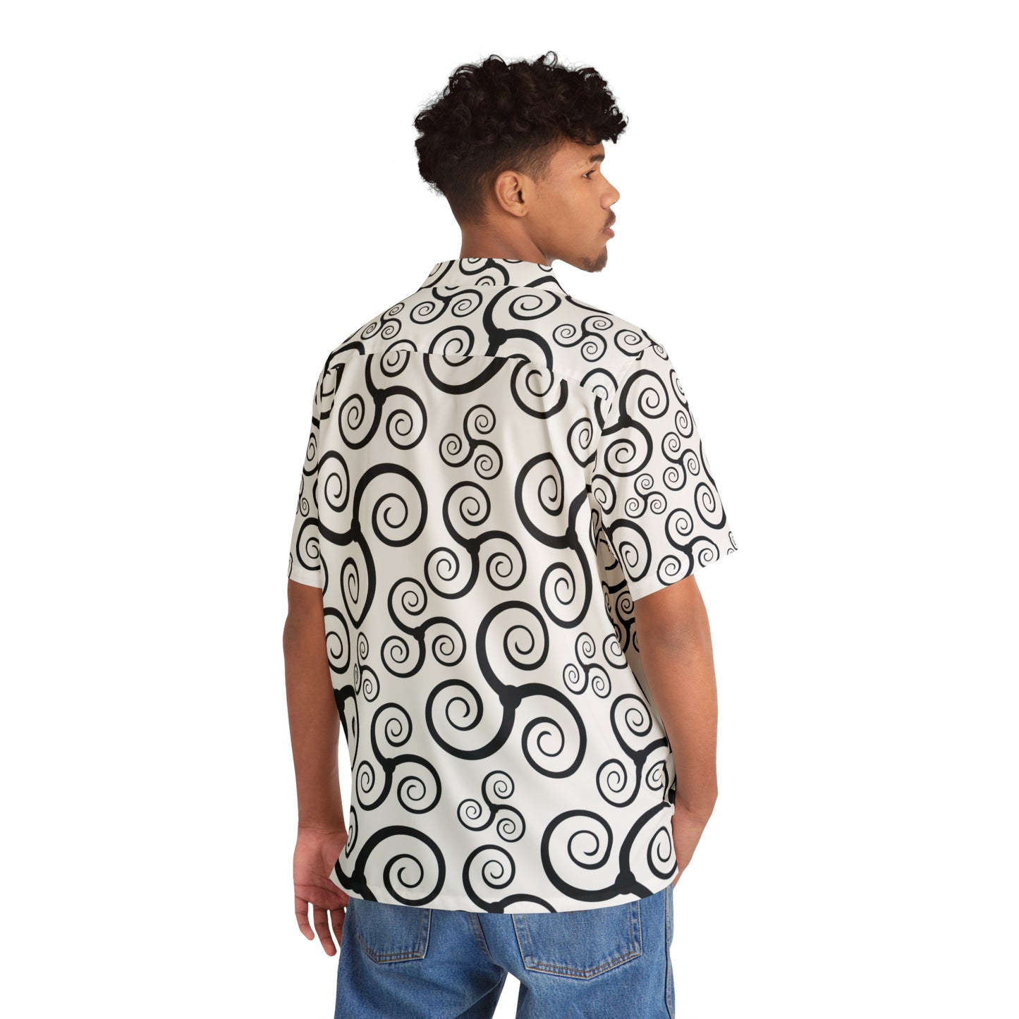 Visionary Vibrance - The Alien Men's Hawaiian Shirt