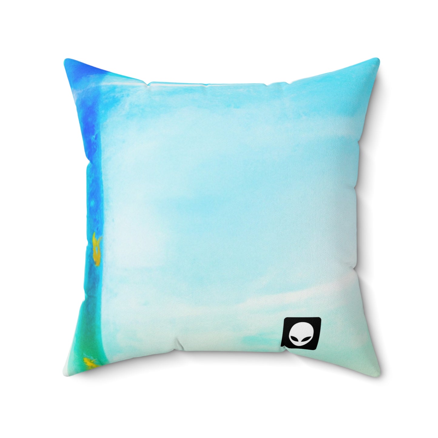 "Exploring My World through Art: Capturing the Memories of Places Visited" - The Alien Square Pillow