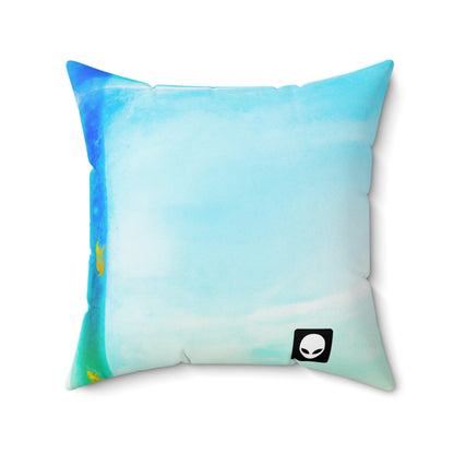 „Meine Welt durch Kunst erkunden: Erinnerungen an besuchte Orte festhalten“ – The Alien Square Pillow