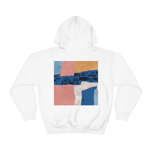 "Interacción de luces y sombras: un collage abstracto" - La sudadera con capucha unisex Alien