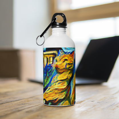 "A Cat Amongst the Celestial Tea Leaves" - The Alien Stainless Steel Water Bottle