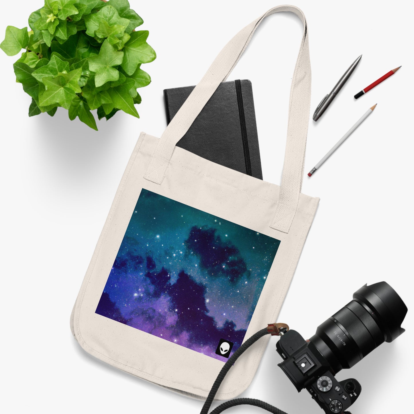 "Midnight Celestial Symphony" - The Alien Eco-friendly Tote Bag