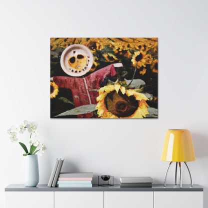 "Lone Sentry of the Sunflower Field" - The Alien Canva