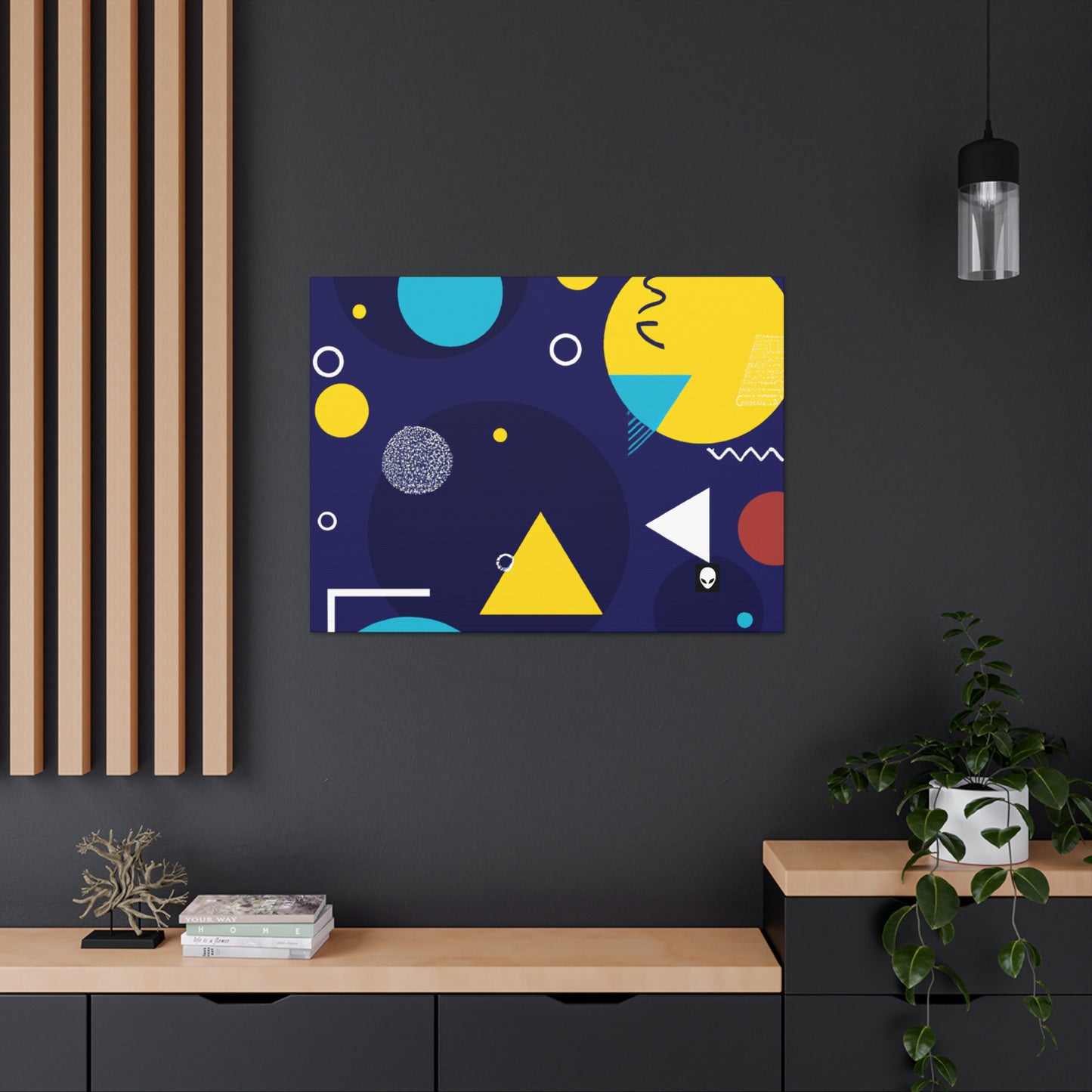 "Fusión geométrica: llevando tu visión a una vida colorida" - The Alien Canva