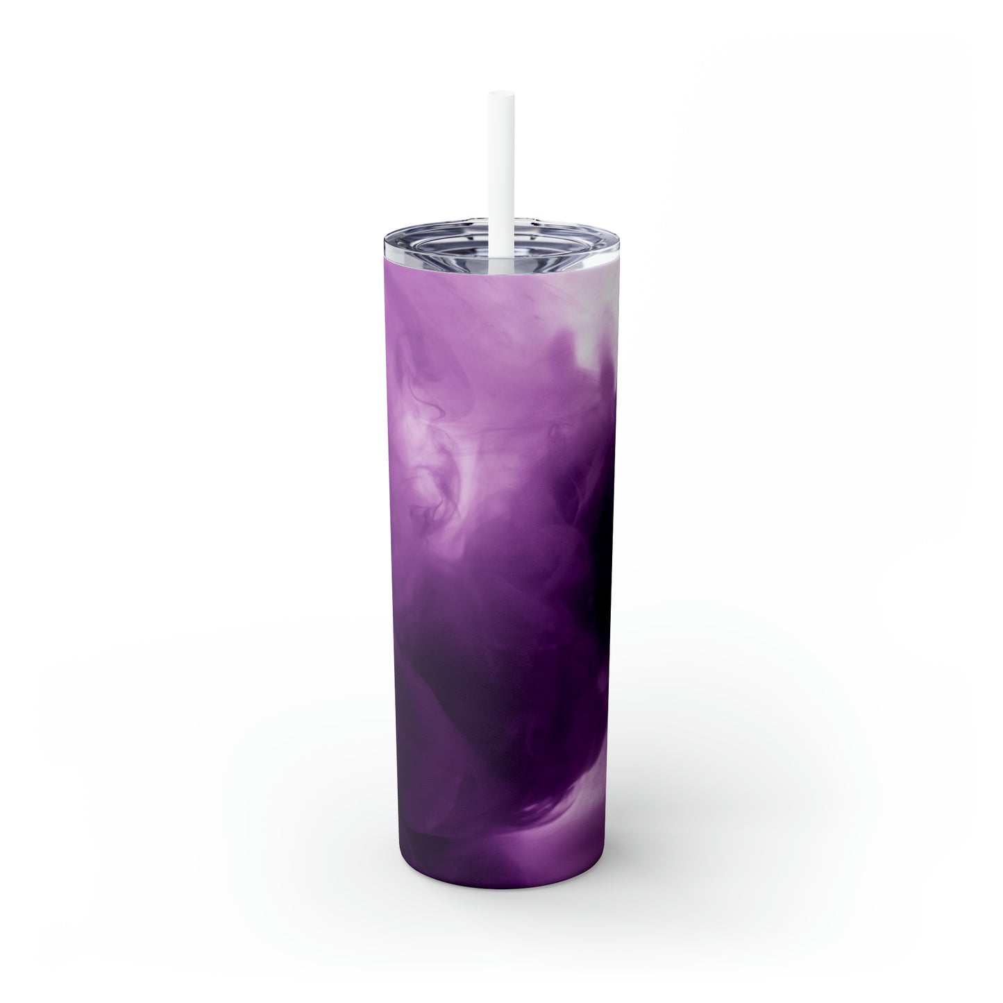 Pruple Smoke – The Alien Maars® Skinny Tumbler mit Strohhalm 20oz