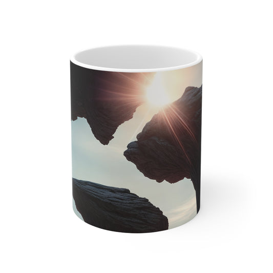 "Alien Landscape Odyssey" - The Alien Ceramic Mug 11 oz