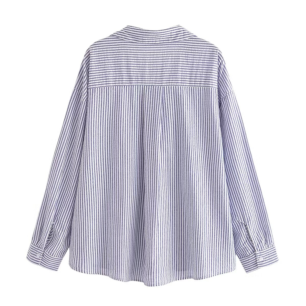 Women Clothing Summer Street Urban Casual Striped Shirt