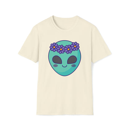 Starry Serenity – The Alien Unisex Softstyle T-Shirt