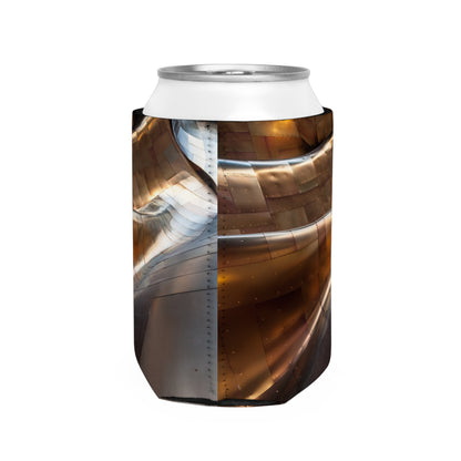 Metallic Whirlwind - The Alien Can Cooler Sleeve