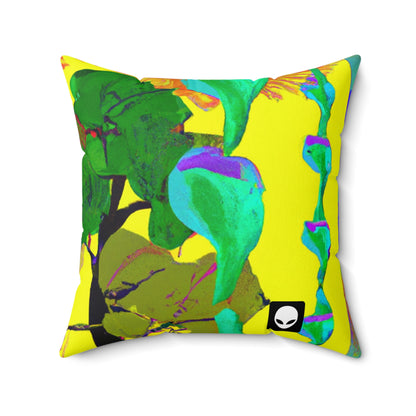 "Colisión de la belleza de la naturaleza" - The Alien Square Pillow