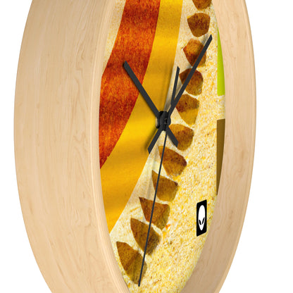 "A Natural Mosaic: Shapes and Colors from the Earth" - The Alien Wall Clock