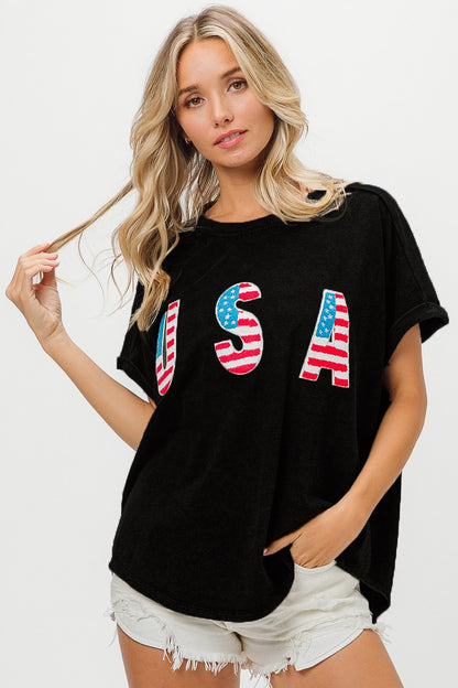 Camiseta de manga corta con letras inglesas para primavera y verano, ropa para mujer