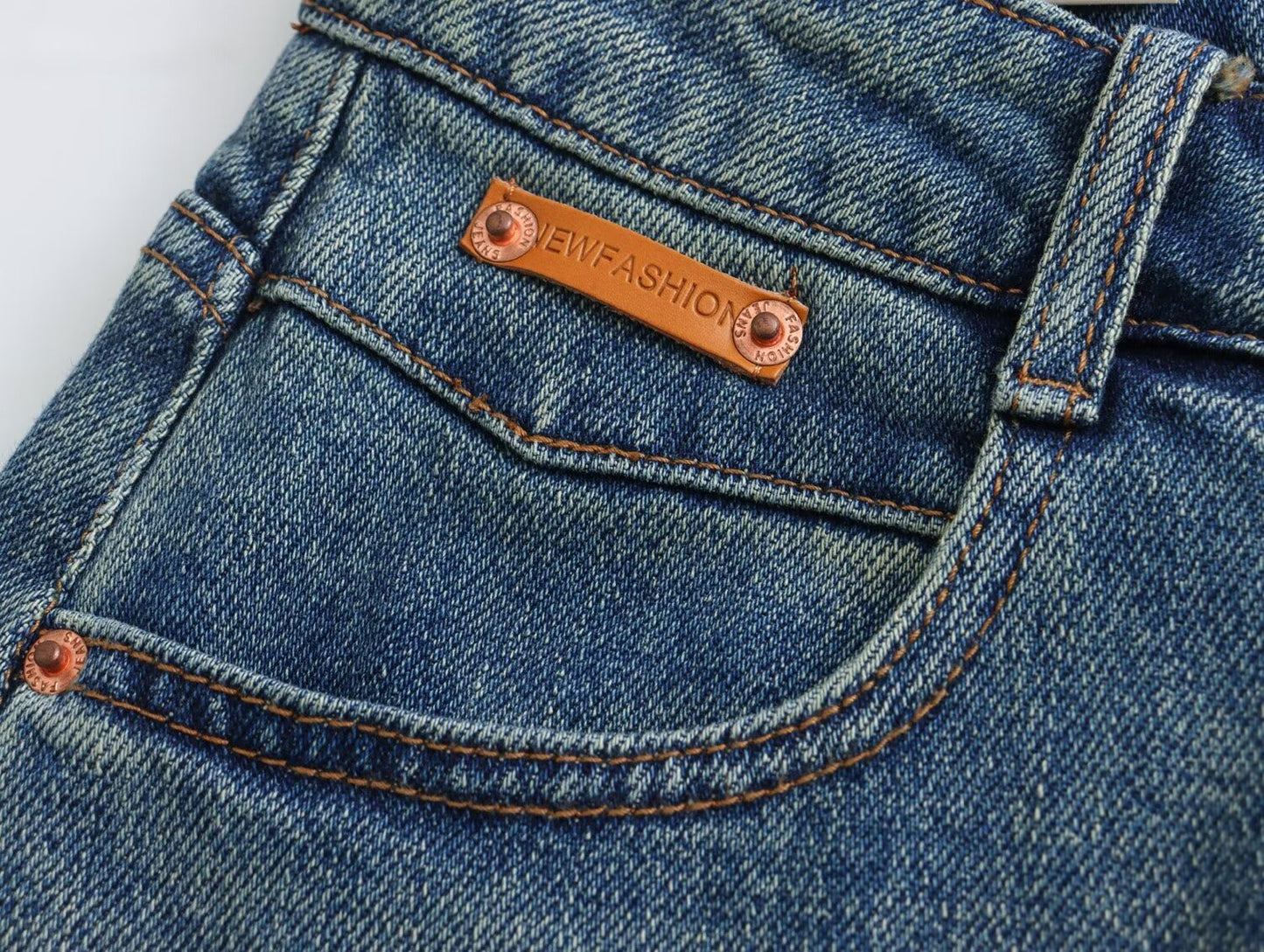 Jeans mit hoher Taille für Damen, Herbst, koreanische Basic-Retro-Jeans, lässige gerade Hose