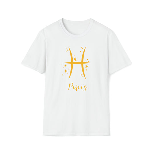 Signo del zodíaco de Piscis - La camiseta alienígena unisex softstyle